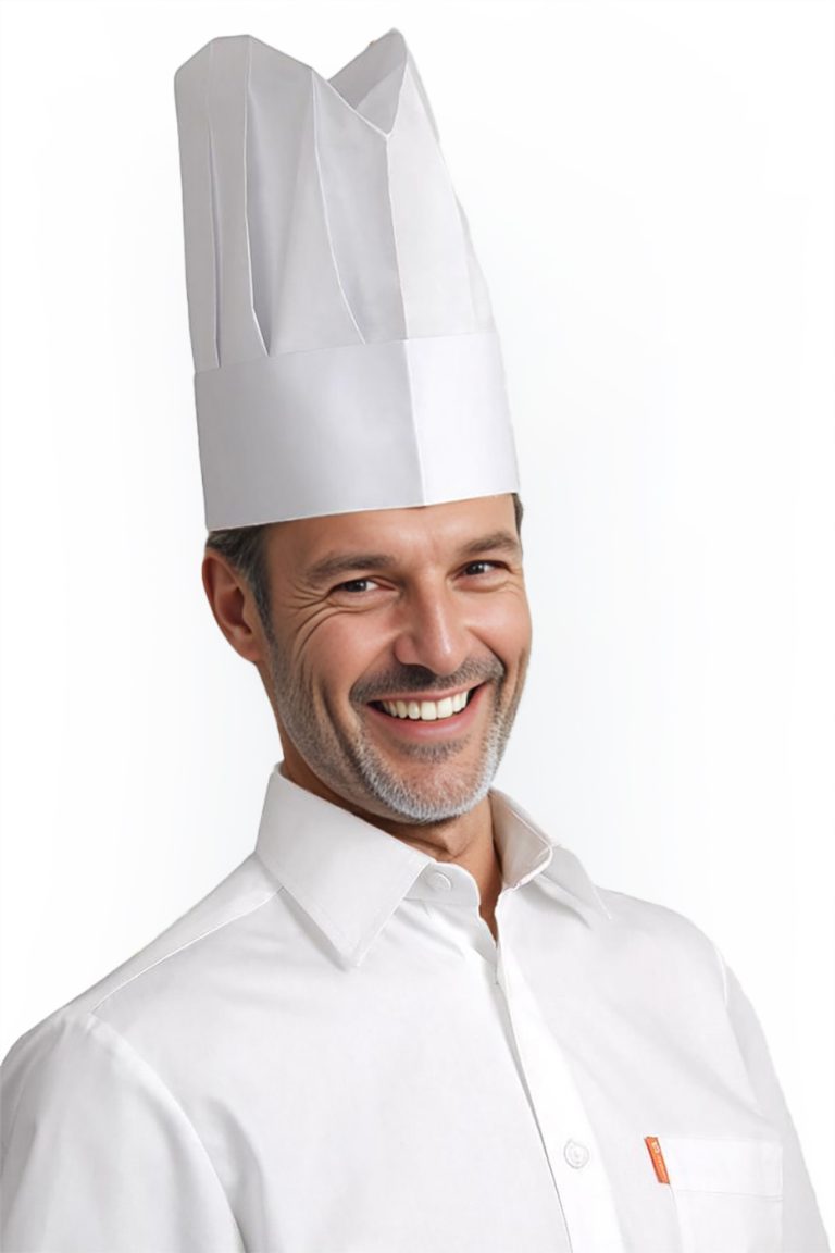 kuchařská čepice vysoká