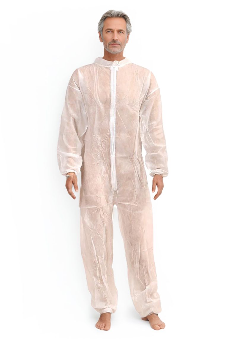 jednorázová kombinéza bílá