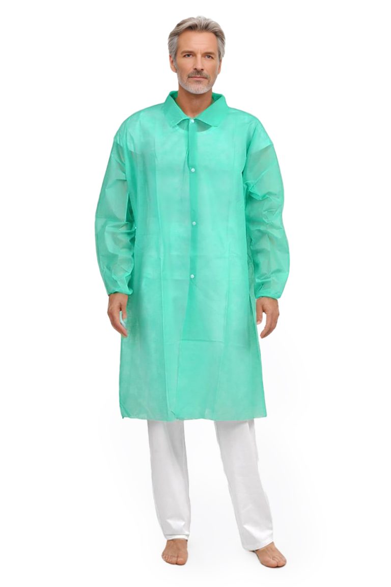 návštěvnický plášť z netkané textilie