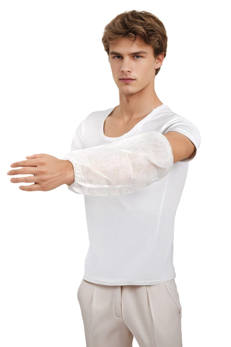 návleky na ruce bílé