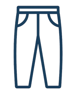 Bílé pracovní kalhoty