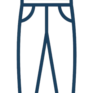 Bílé pracovní kalhoty