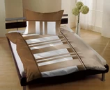 Hnědé krepové povlečení