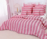 Růžové krepové povlečení