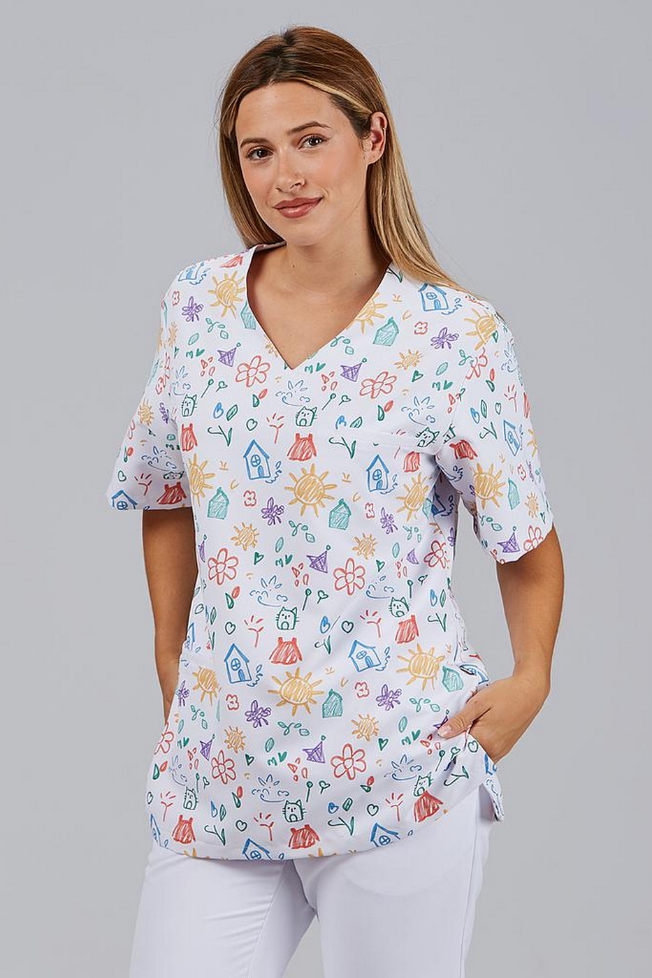 zdravotnické haleny s potiskem